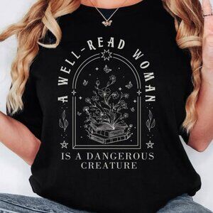 Well Read Woman T-Shirt, Book Lover Graphic Tee